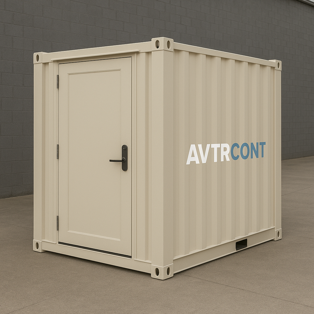 10ft Container with Walk-in Door